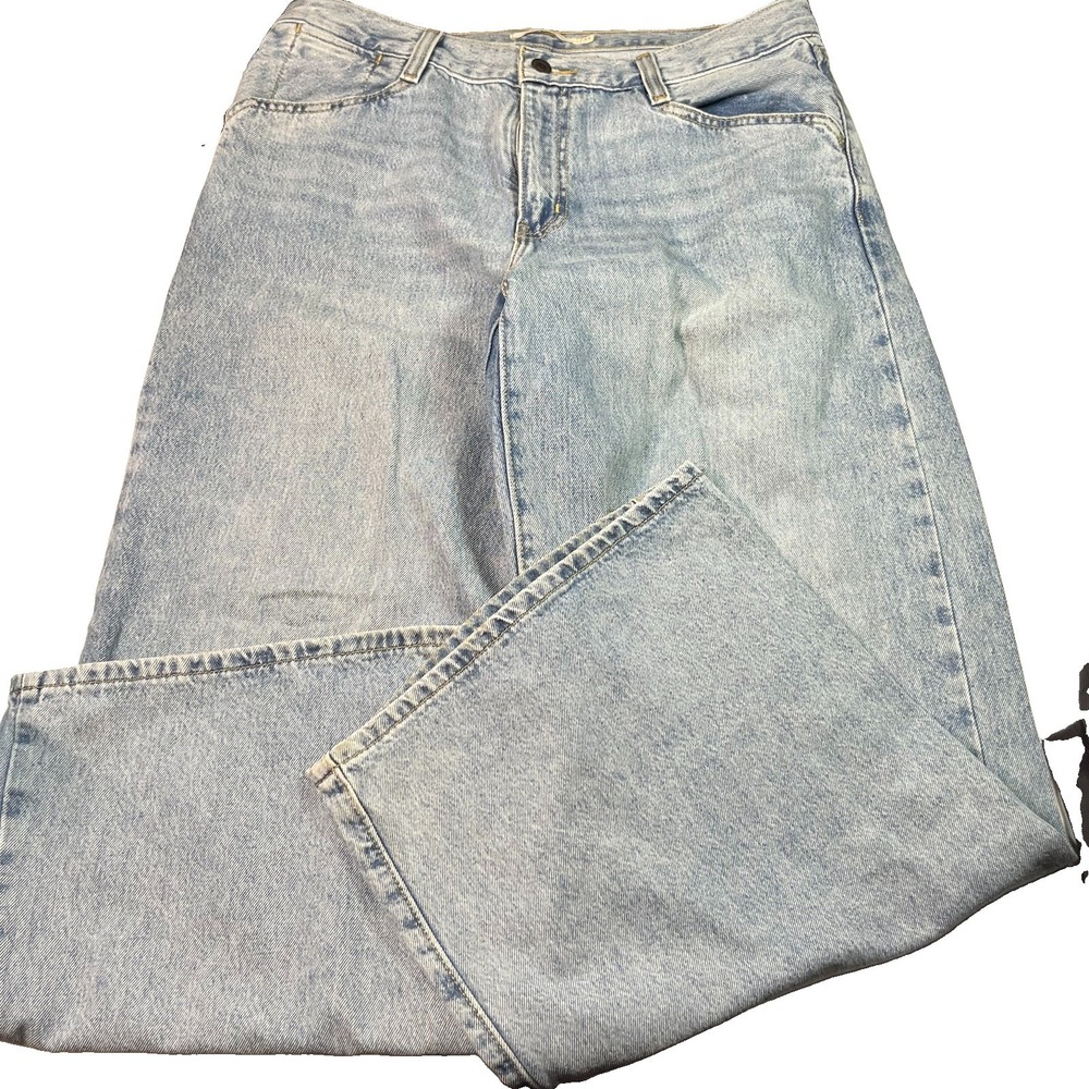 Levi's '94 Baggy Wide Leg Woman's Blue Jeans Mid Rise Light Wash 31X31 EUC